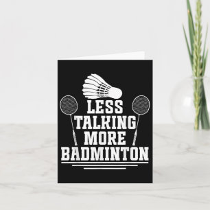 Badminton Shuttle Less Talking Badminton Player Kort
