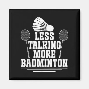 Badminton Shuttle Less Talking Badminton Player Magnet