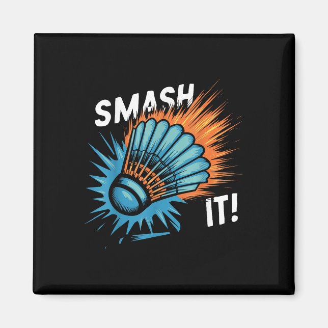 Badminton Shuttle Match  Magnet (Framsidan)