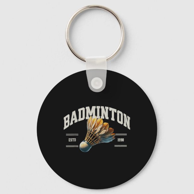 Badminton Shuttle Nyckelring (Framsida)