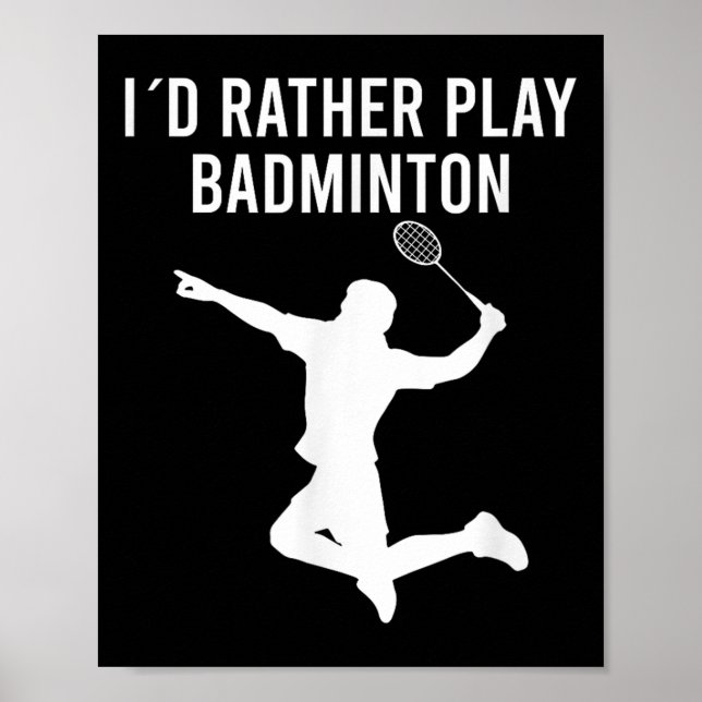Badminton Shuttle Ord Poster (Framsidan)