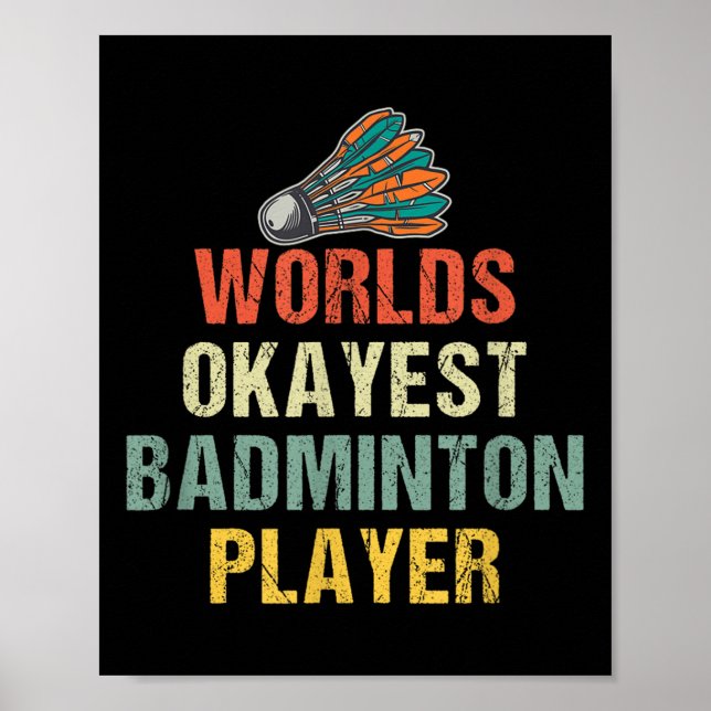 Badminton Shuttle Ord Poster (Framsidan)