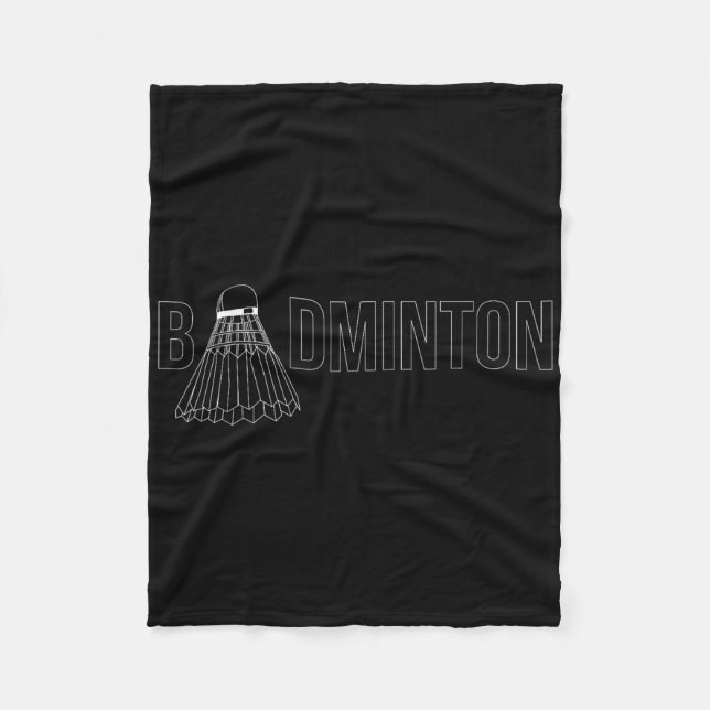 Badminton Shuttle Player Coach Trainer _1 Fleecefilt (Framsidan)