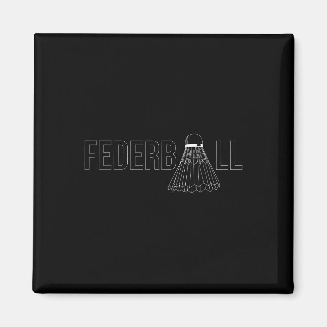 Badminton Shuttle Player Coach Trainer Magnet (Framsidan)