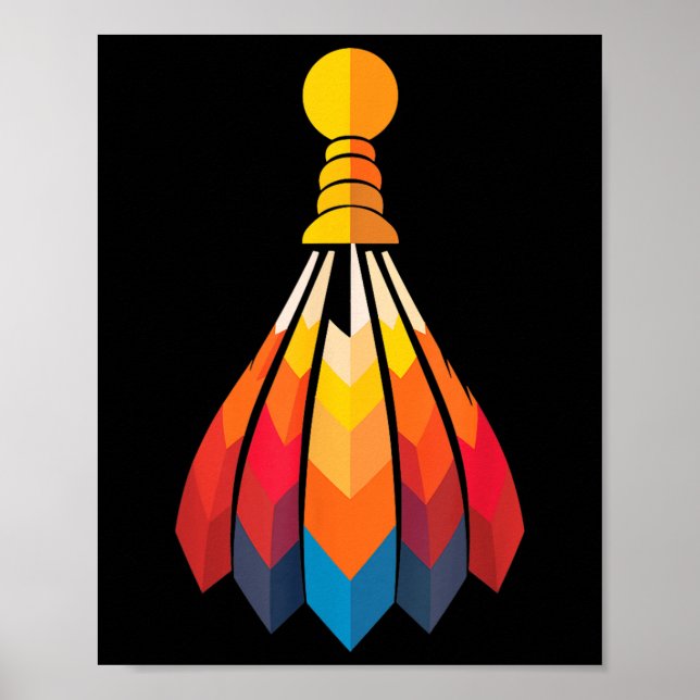 Badminton Shuttle Poster (Framsidan)