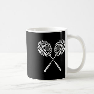 Badminton Shuttle Racket Equipment Icon Silhouette Kaffemugg