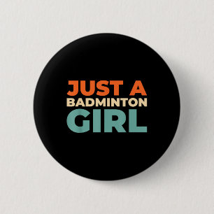 Badminton Shuttle - Racket Player bara en Badminto Knapp
