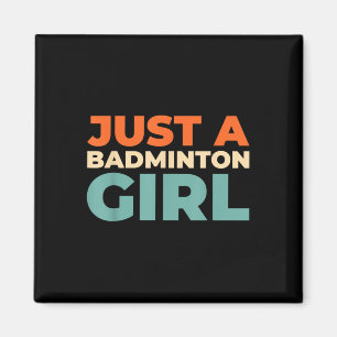 Badminton Shuttle - Racket Player bara en Badminto Magnet