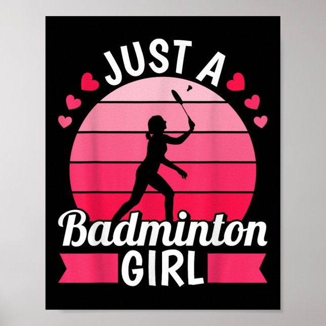 Badminton Shuttle Racket - Racquet bara a Badminto Poster (Framsidan)