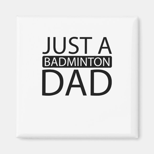 Badminton Shuttle Racket Racquet - bara en Badmint Magnet (Framsidan)
