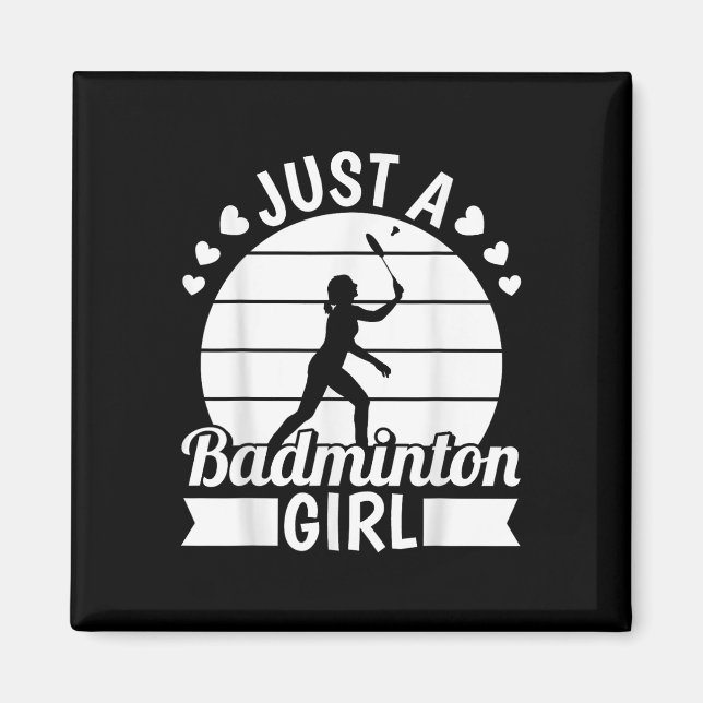 Badminton Shuttle Racket Racquet - bara en Badmint Magnet (Framsidan)