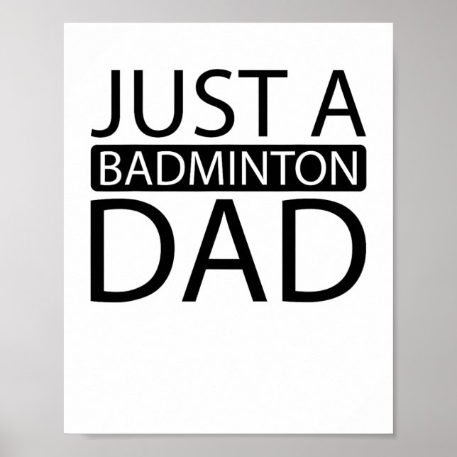 Badminton Shuttle Racket Racquet - bara en Badmint Poster (Framsidan)