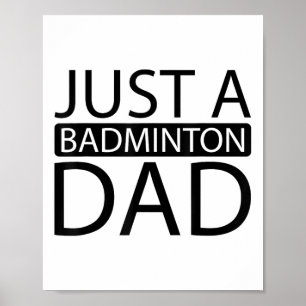 Badminton Shuttle Racket Racquet - bara en Badmint Poster