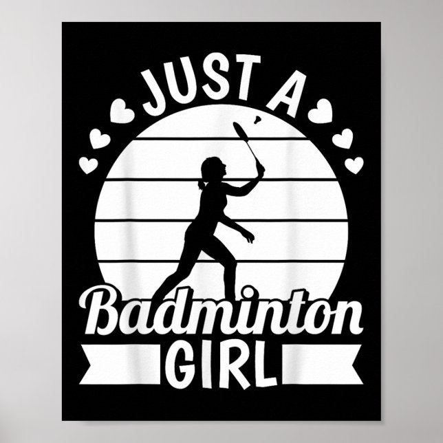 Badminton Shuttle Racket Racquet - bara en Badmint Poster (Framsidan)