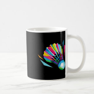 Badminton Shuttle Racket Sport Badminton Popkonst Kaffemugg