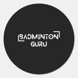 Badminton Shuttle Racket Sports Champion Strategy Runt Klistermärke