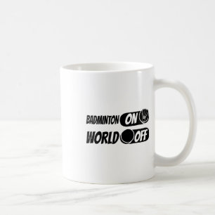 Badminton Shuttle Racket - Team Badminton World Kaffemugg