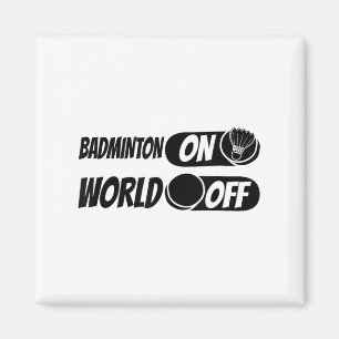Badminton Shuttle Racket - Team Badminton World Magnet