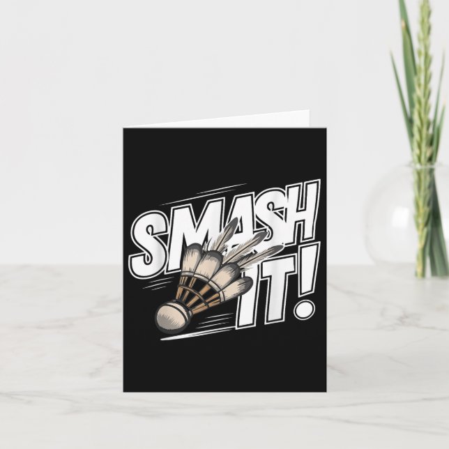 Badminton Shuttle Smash Kort (Framsida)