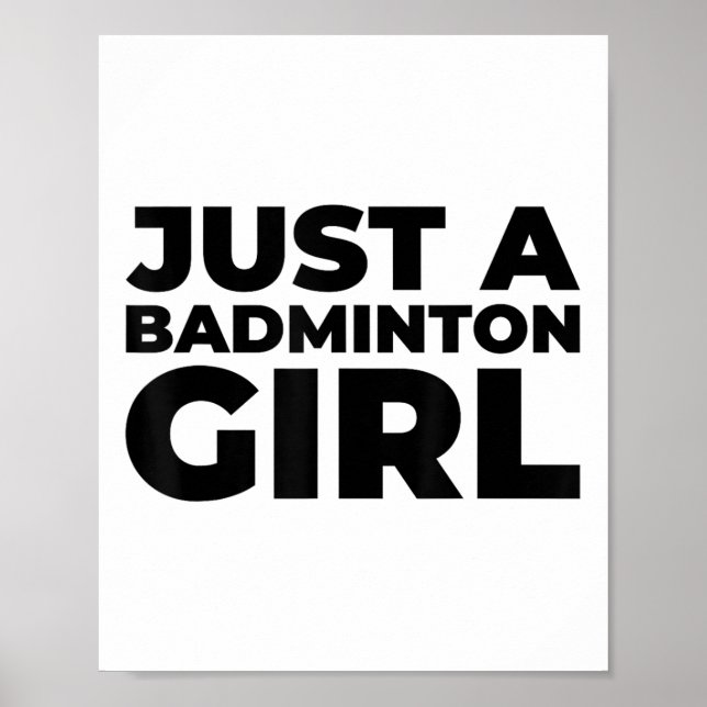Badminton Shuttle Team Racket - Bara en Badminton  Poster (Framsidan)