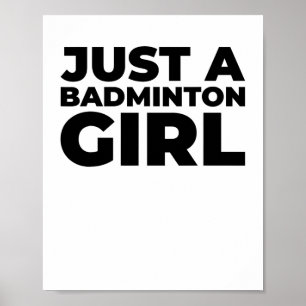 Badminton Shuttle Team Racket - bara ett Badminton Poster