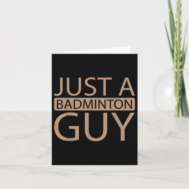 Badminton Shuttle Team - Spelare bara en Badminton Kort (Framsida)