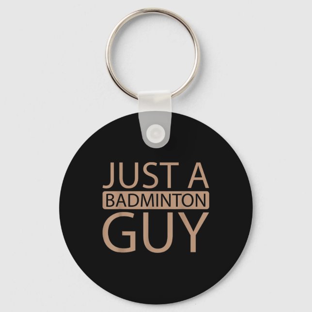 Badminton Shuttle Team - Spelare bara en Badminton Nyckelring (Framsida)