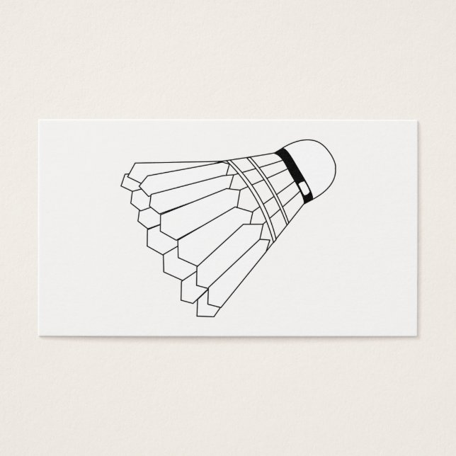 Badminton Shuttle Visitkort (Framsidan)