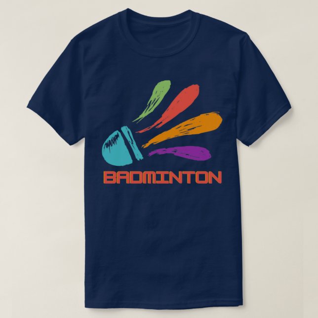 Badminton Shuttlecock 12 T Shirt (Design framsida)