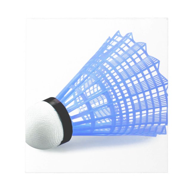 Badminton Shuttlecock Birdie Blue Sports Anteckningsblock (Framsida)