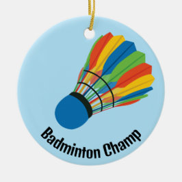 Badminton Shuttlecock Design Ornament