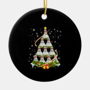 Badminton Shuttlecock Julgran Badminton Lov Julgransprydnad Keramik