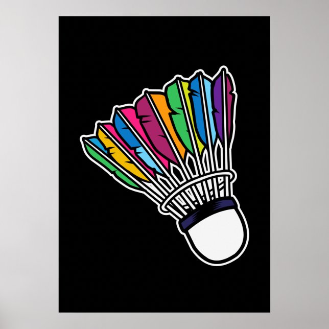 Badminton Shuttlecock Poster (Framsidan)