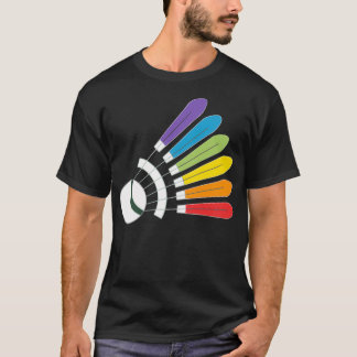 Badminton Shuttlecock Rainbow med Badminton Dre T Shirt