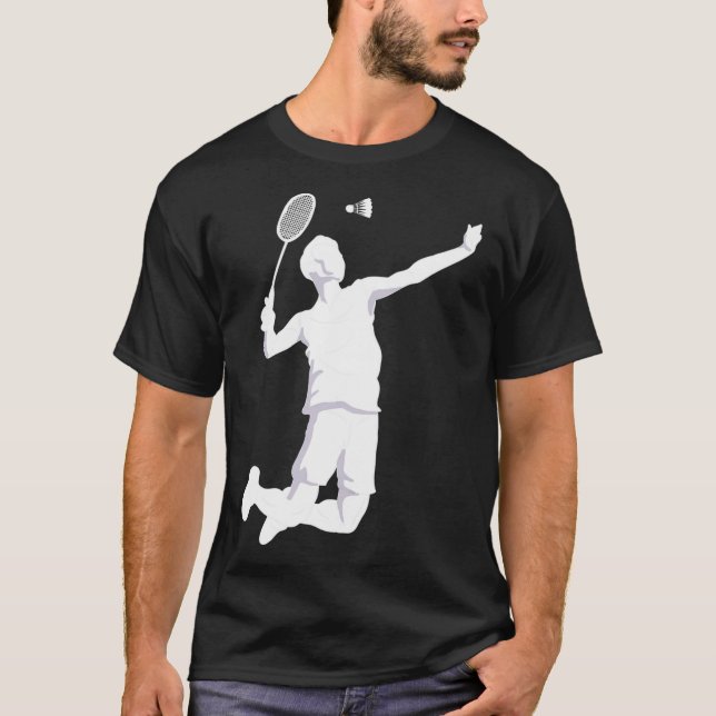 Badminton Shuttlecock Stil boll badminton clothin T Shirt (Framsida)