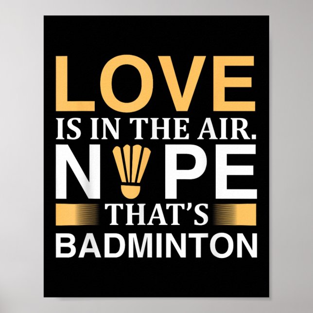 Badminton Shuttles design för Badminton Poster (Framsidan)