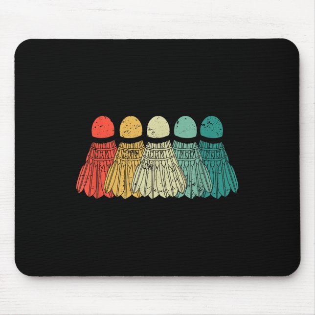 Badminton Shuttles Match Racket Boll Retro Vi Musmatta (Framsidan)