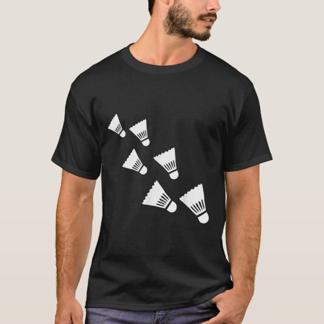 Badminton Shuttles T Shirt (Framsida)