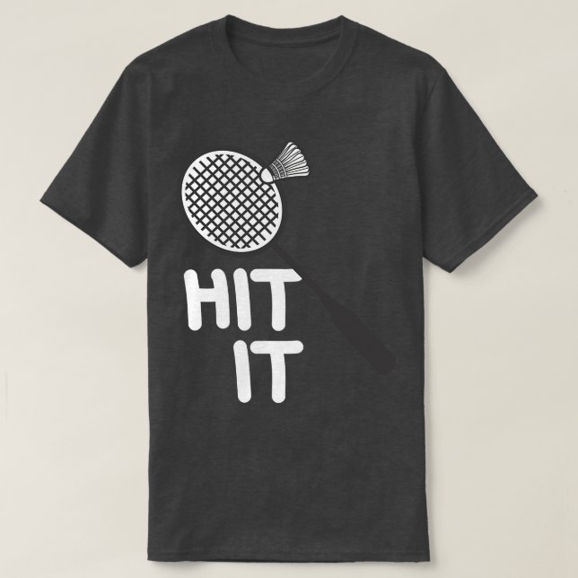 Badminton Slå IT T Shirt (Design framsida)