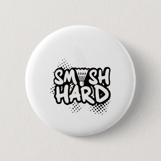 Badminton Smash Hard Champion Gift Knapp (Framsida)