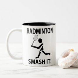 Badminton Smash It Coach Team Player Badminton Två-Tonad Mugg