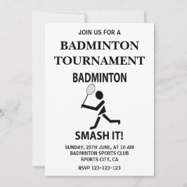 Badminton Smash It Sports Badminton Inbjudningar