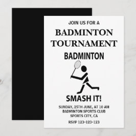 Badminton Smash It Sports Badminton Inbjudningar