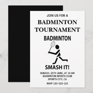 Badminton Smash It Sports Badminton Inbjudningar