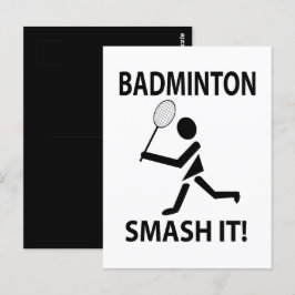 Badminton Smash It Sports Badminton Vykort