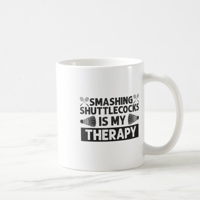 Badminton SmashShuttles Racquet Sport Kaffemugg (Höger)