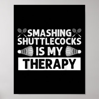 Badminton SmashShuttles Racquet Sport Poster