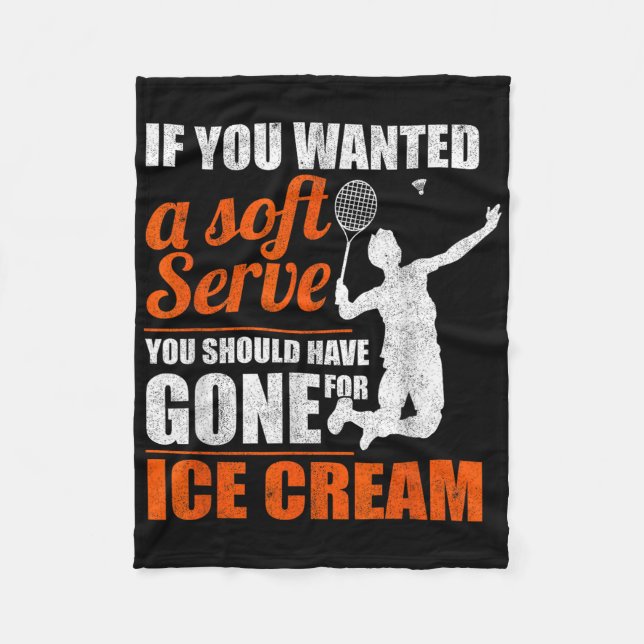 Badminton Soft Serve Shuttle Badminton  Fleecefilt (Framsidan)