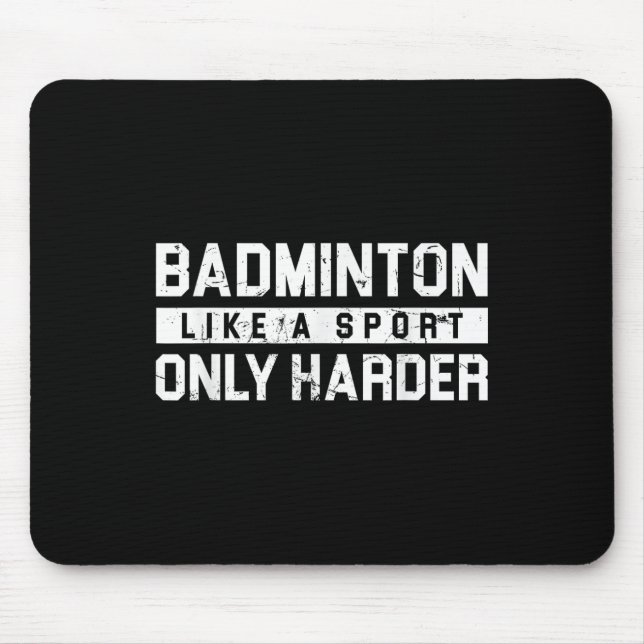 Badminton som en sport bara hårdare Shuttle Design Musmatta (Framsidan)