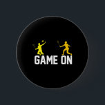 Badminton-spel på knapp<br><div class="desc">Badminton-spel på</div>
